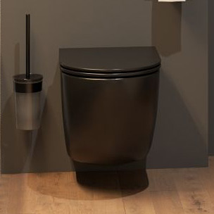 Hagser Beno miska WC wisząca Rimless z deską wolnoopadającą czarny mat HGR80000042 - Wysyłka w 24h