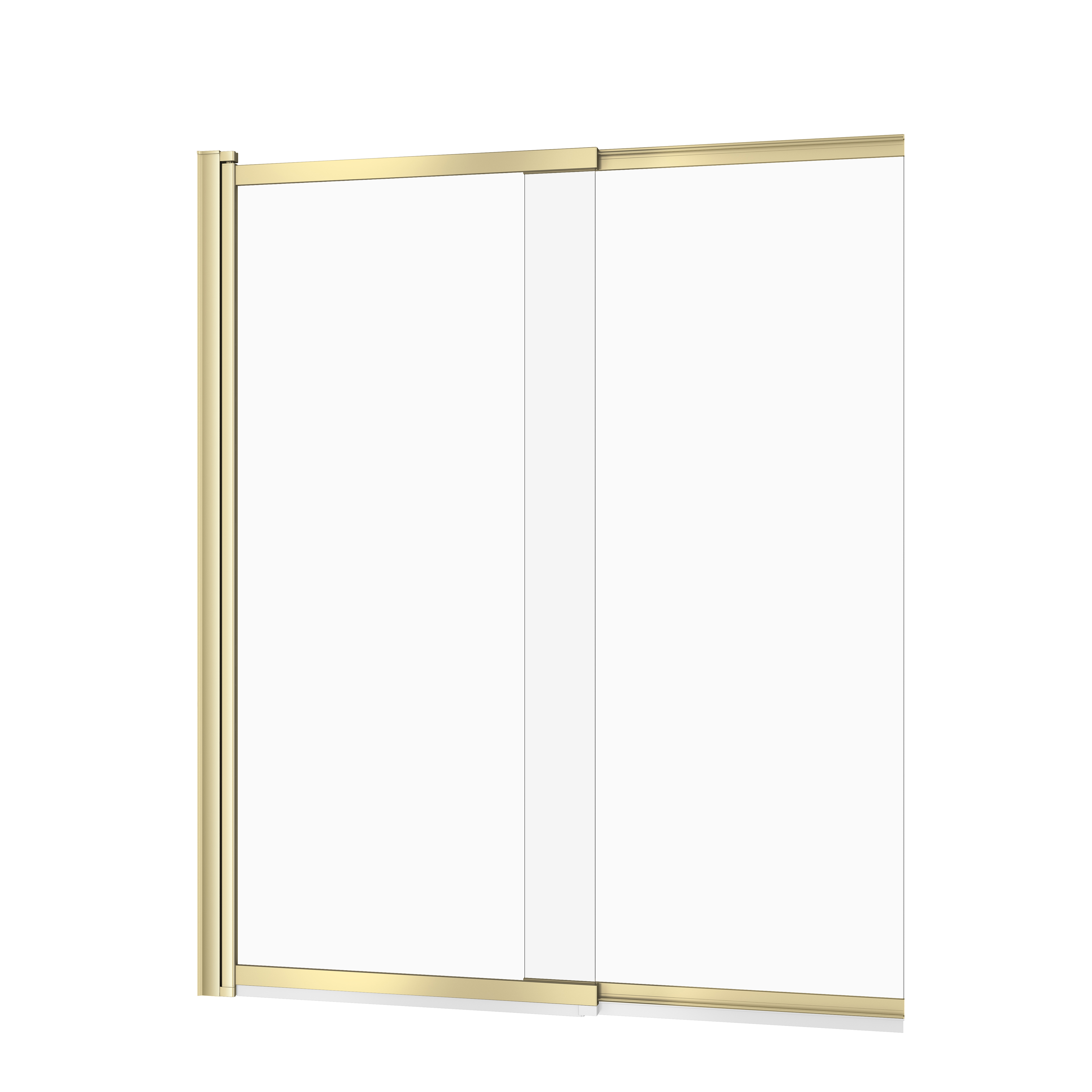 Cersanit Larga parawan nawannowy 115 cm 2-częściowy złoty mat/szkło przezroczyste S164-071