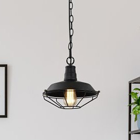 GTV Lars lampa wisząca 1x40 W czarna OS-LARS-10-DEC