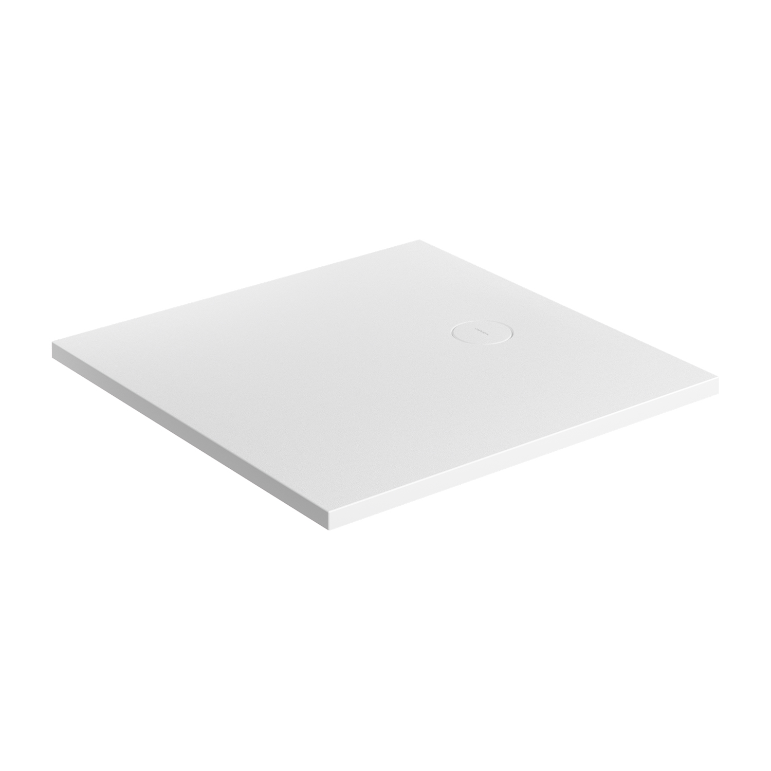 Omnires Aquarock brodzik kwadratowy z maskownicą 90x90 cm biały mat AQUAROCK90-KBM