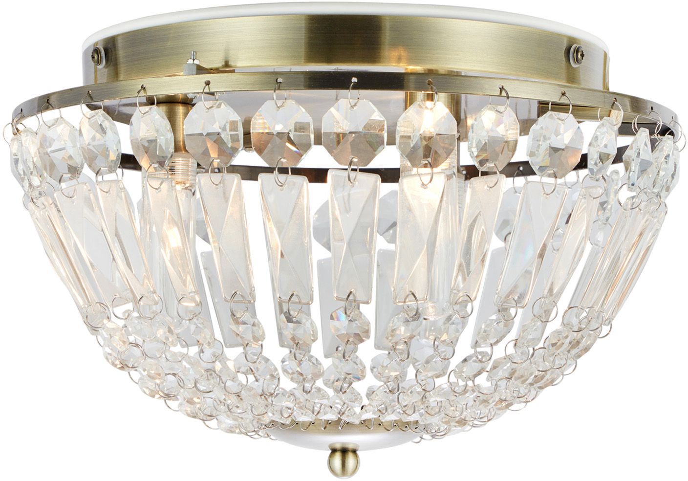 Markslöjd Estelle lampa podsufitowa 3x20 W mosiądz-przezroczysta 109031