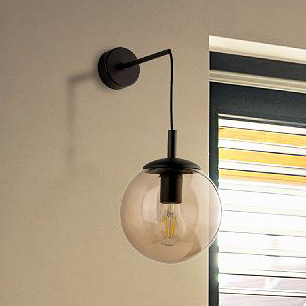TK Lighting Esme kinkiet 1x15 W bursztynowy 5389
