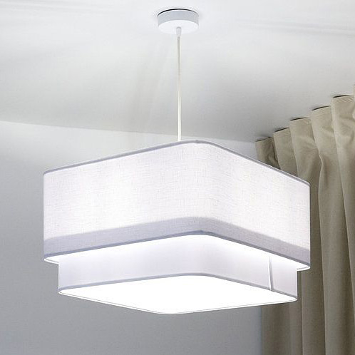 BPS Koncept Kwadro duo lampa wisząca 1x60 W biała KWD-010