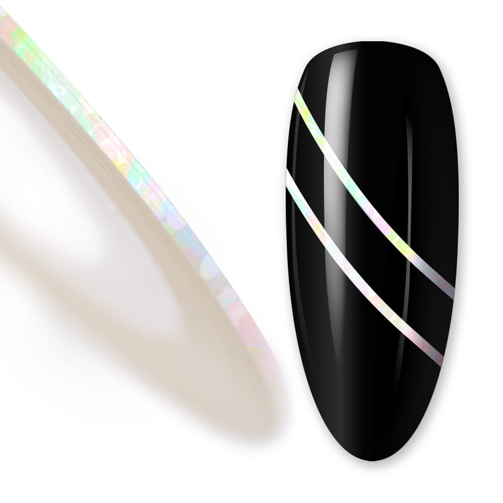 Nitka tasiemka do zdobień laser white krążek Nr 6
