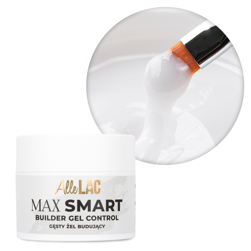 Żel budujący gęsty AlleLac Max Smart Builder Gel Control Milky White 45g