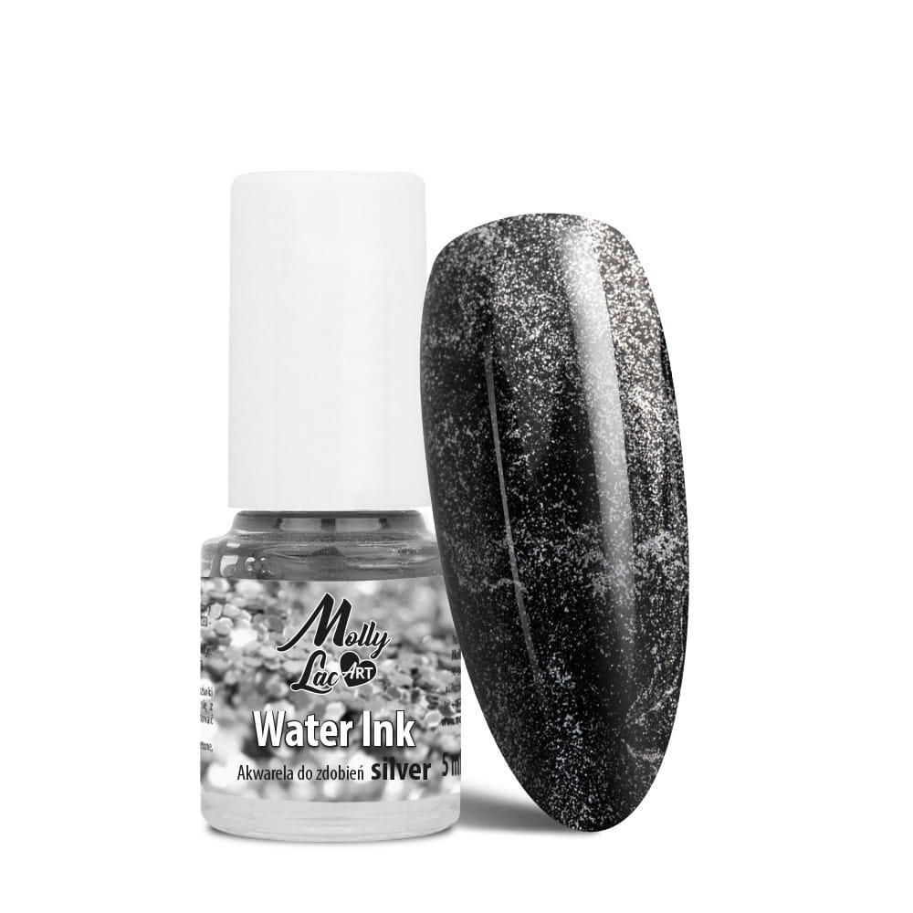 Water Ink MollyLac ART akwarela do zdobień SILVER
