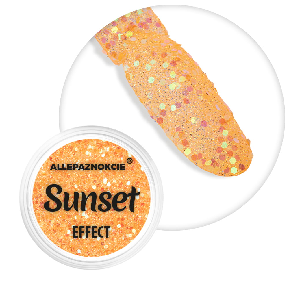 Pyłek do paznokci Sunset Effect Allepaznokcie 1 g Nr 09