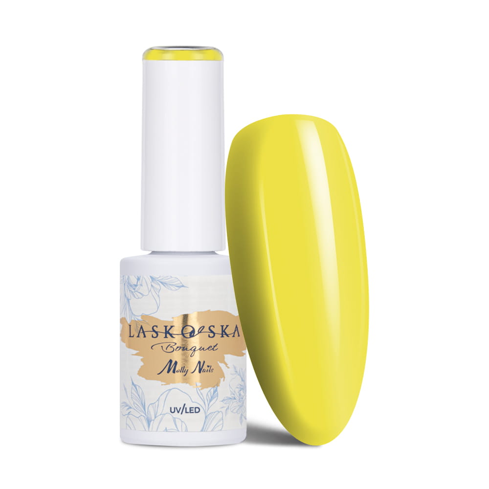 Lakier hybrydowy LED/UV Gel Polish Molly Nails @Bouquet by Laskovska Sunflower HEMA/Di-HEMA Free 7g