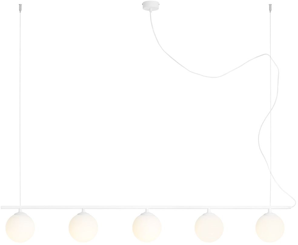 Darmowa Dostawa - Lampa wisząca 5x10 W biała Aldex Beryl 1006F