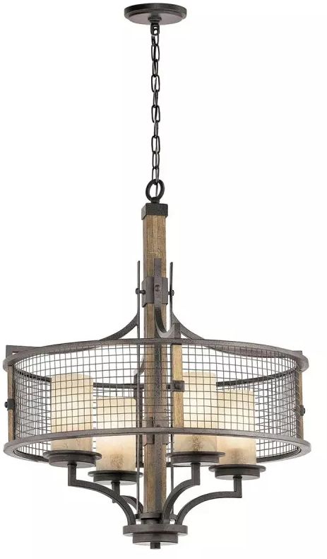 Darmowa Dostawa - Lampa wisząca 4x60 W brązowa Elstead Lighting Ahrendale KLAHRENDALE4