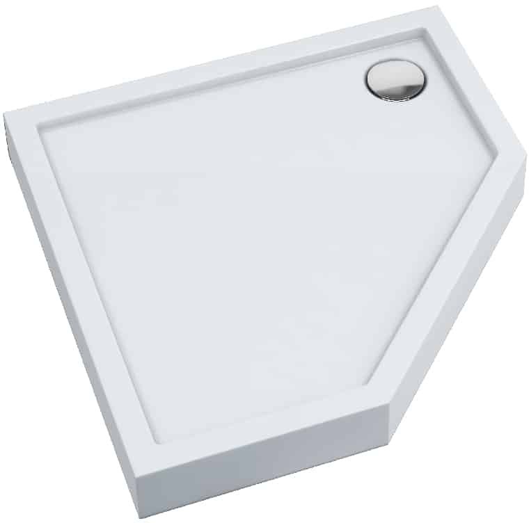 Darmowa Dostawa - Brodzik pięciokątny 90x90 cm biały Schedpol Competia New 34698