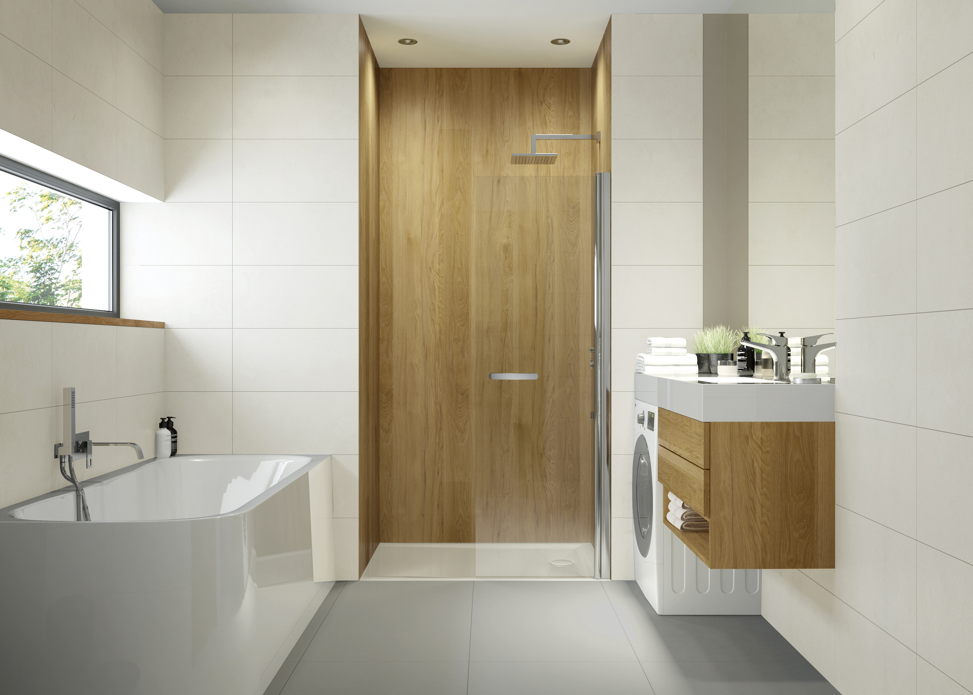 Darmowa Dostawa - Ścianka prysznicowa walk-in 90 cm srebrny połysk/szkło przezroczyste Sanplast Exa Line 600540163038401