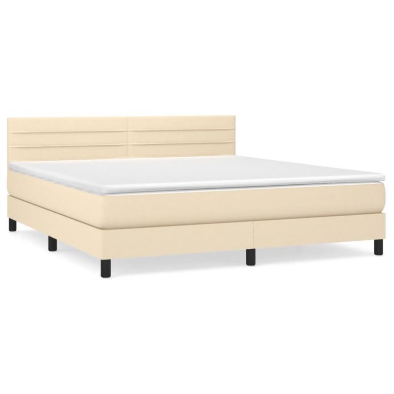 Łóżko kontynentalne WaszeMeble 160x200 cm kremowe WM-3140150 1 szt.