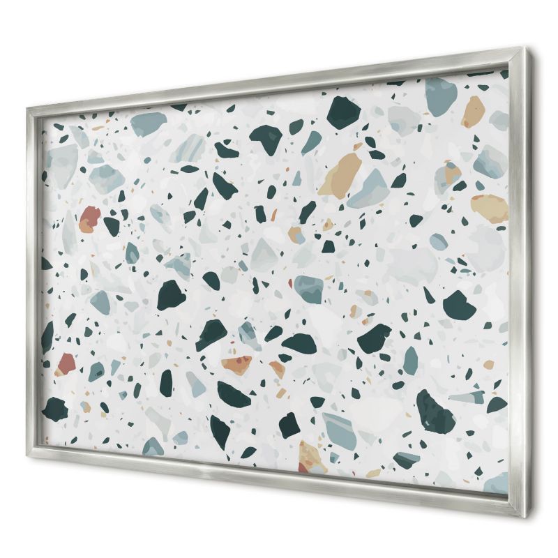 Ozdobna tablica magnetyczna Wallfluent 60x40 Dynamiczne wzory w srebrnej ramie 1szt