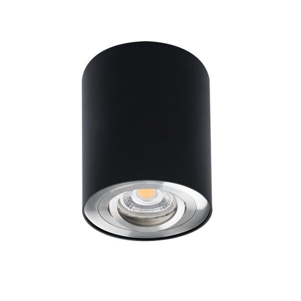 Reflektor sufitowy Kanlux Bord czarno-srebrny 1 x GU10 x 10W IP20 wym: 12,5 x 9,5 cm - 1 szt.