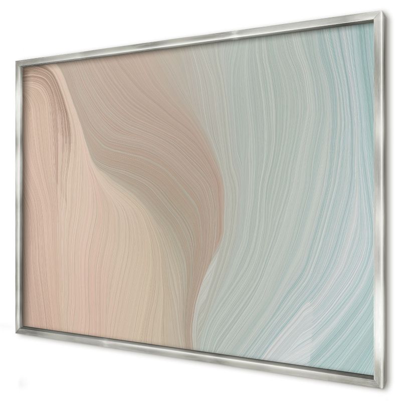 Dekoracyjna tablica magnetyczna Wallfluent 100x70 Pastelowy wir w srebrnej ramie 1szt