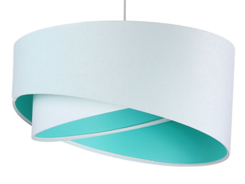 Lampa Bps Koncept wisząca GEMSTONE WHITE biała/miętowa 1 szt