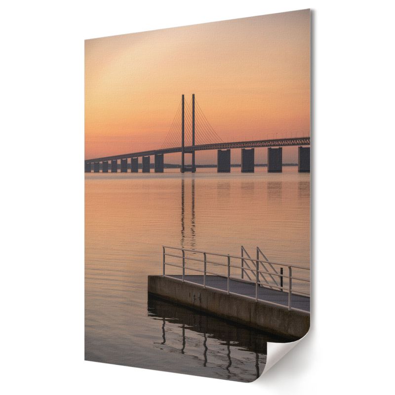Plakat na płótnie Wallfluent Format A4 Spokojny most Artysta Kalio 1 szt.