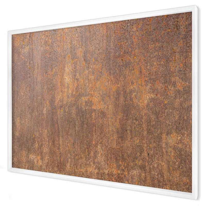 Tablica magnetyczna dekoracyjna Wallfluent 100x70 Rdzawa elegancja w białej ramie 1szt