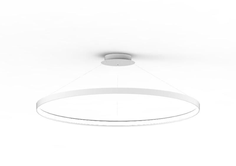Żyrandol Zuma Line Circle biały LED 70W styl nowoczesny wym: 250 x 110 x 110 cm metal - 1 szt.