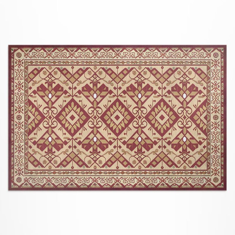 Winylowy Chodnik Zewnętrzny Wallfluent 80x120 cm Ozdobny wzór w starym stylu vintage 1 szt.