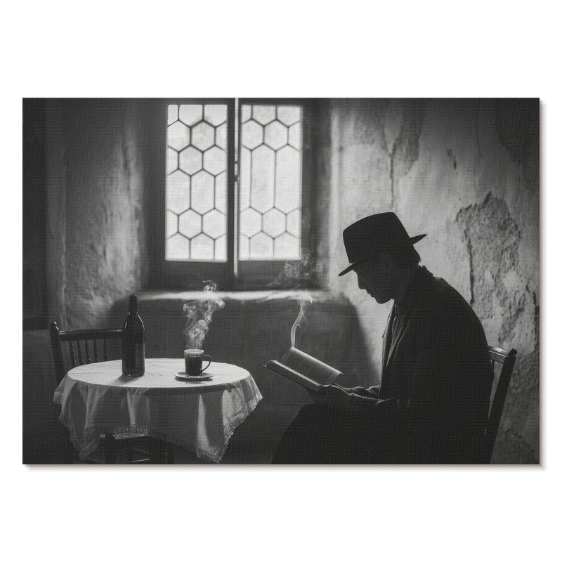 Nowoczesny Plakat na Płótnie Tulup 42x29,7 cm (A3) Zaduma i elegancja Do salonu, biura, sypialni 1 szt.