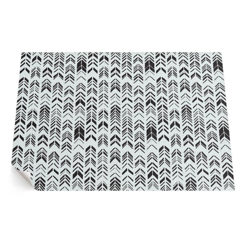 Dywan Winylowy Z Nadrukiem ArtPrintCave 140x210 cm Indiańskie wzornictwo pióra i strzałki boho 1 szt.