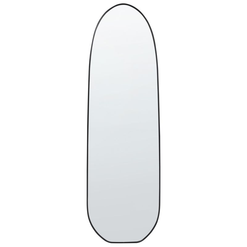 Lustro ścienne Darnets 45 cm 160 cm Metal Czarny 1 szt.