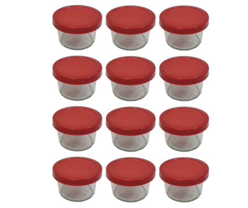 Słoiki MODO24 Weck 200 ml fi 80 mold silikonowe wieka 12 kpl.