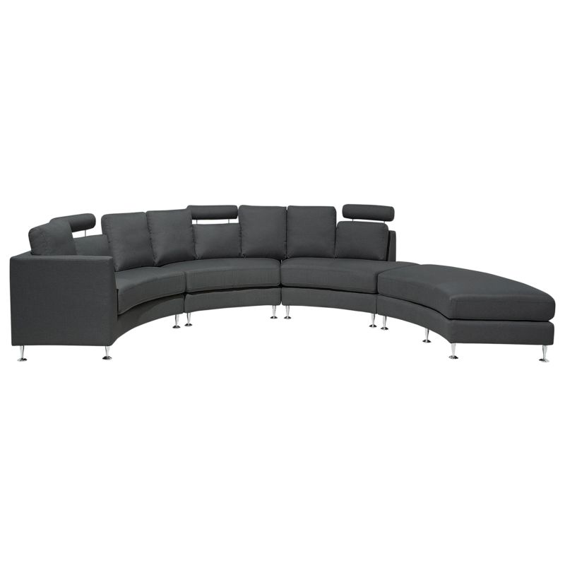Sofa półokrągła dla 7 osób Rotunde Ciemnoszary 1 szt.