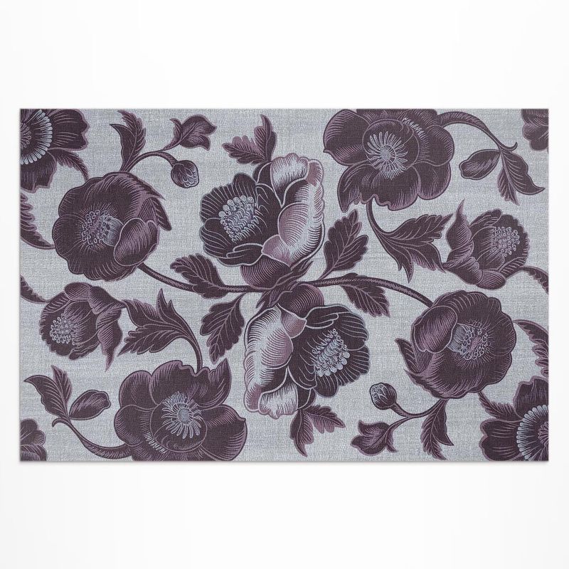 Dywan Winylowy Zewnętrzny Wallfluent 100x150 cm Subtelne kwiaty vintage 1 szt.