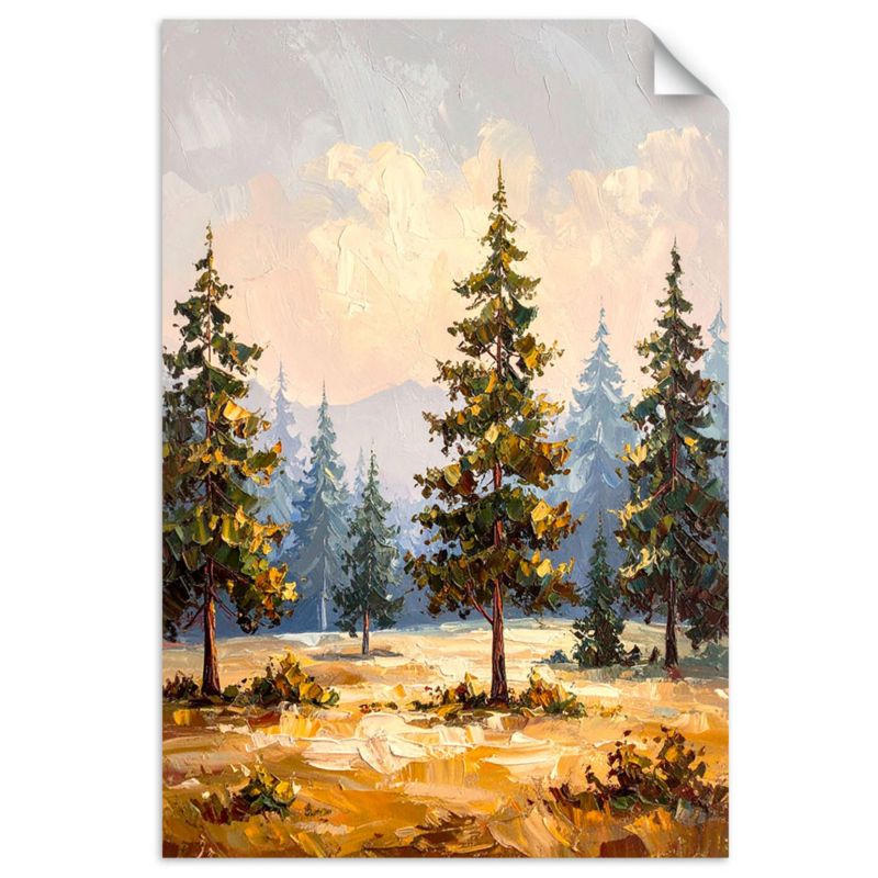 Naklejka samoprzylepna Feeby Krajobraz Górski Drzewa Natura 20x30cm 1szt