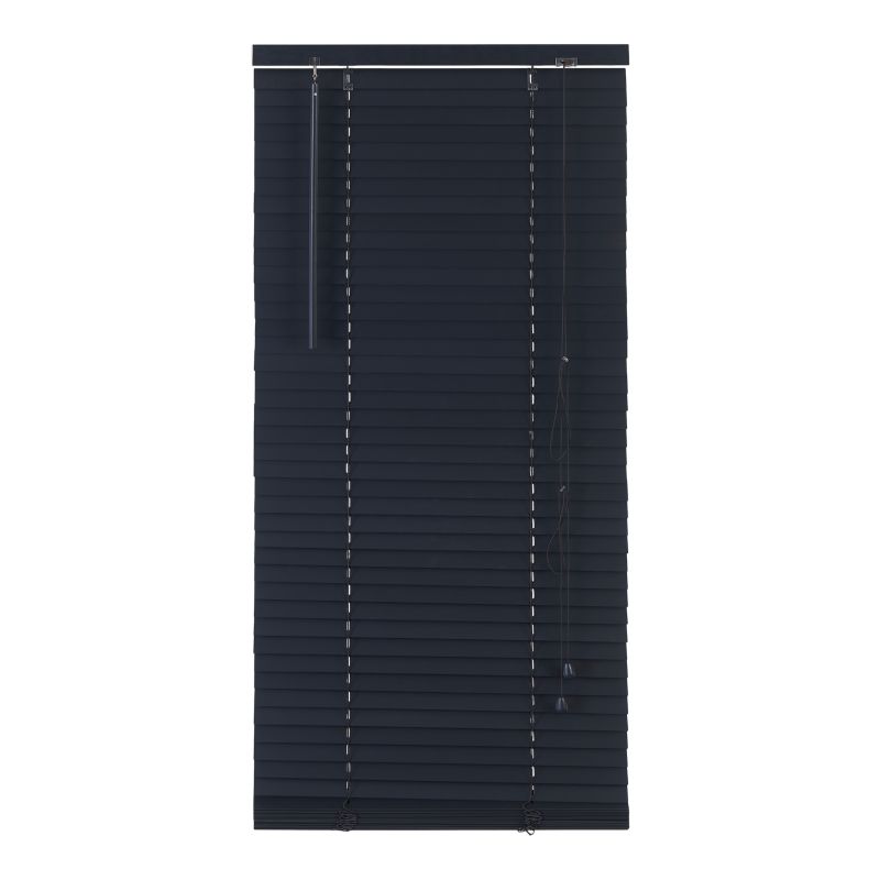 Żaluzja GoodHome Cana drewniana 75 x 180 cm czarna