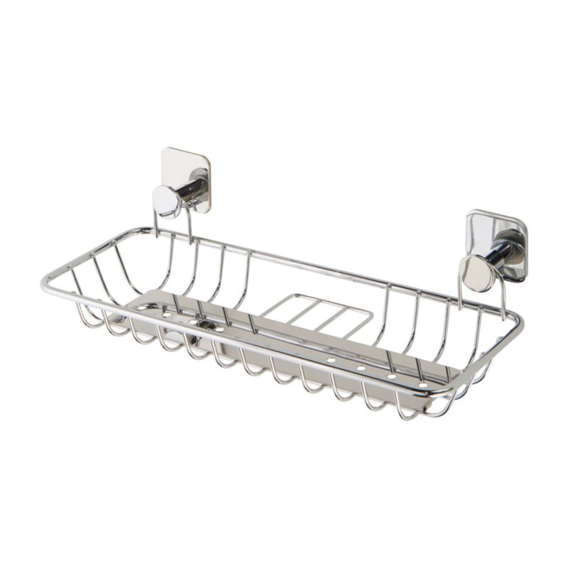 Koszyk prostokątny GoodHome Koros chrom
