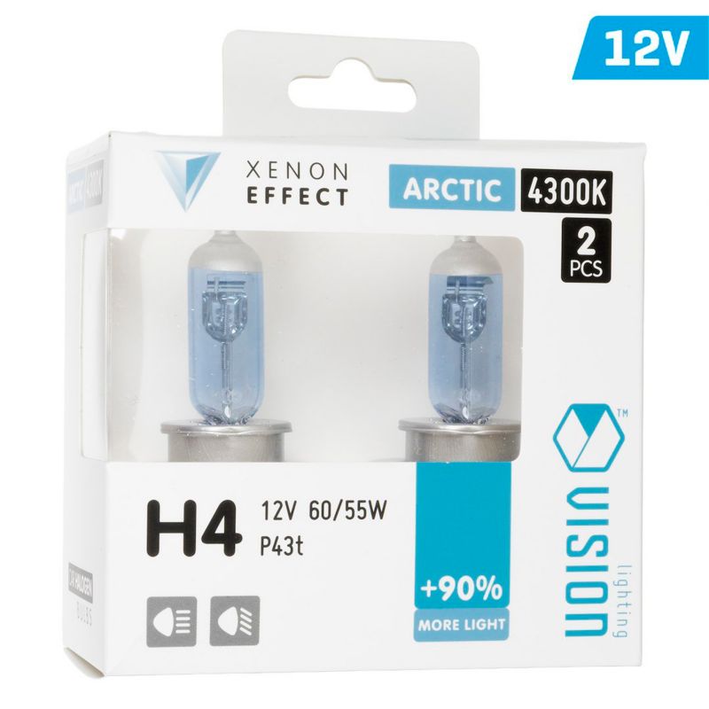 Żarówki VISION limitless white H11 12V 55W PGJ19-2 U E4 +120%, Carmotion, 2 szt.