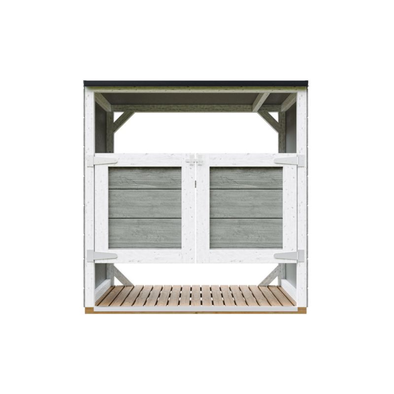 Obudowa na kosze na śmieci 2x240L Timbela M980A-TUNDRA GREY odporna na warunki atmosferyczne 1 szt.