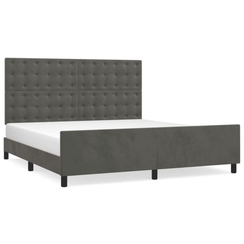 Łóżko tapicerowane WaszeMeble 180x200 cm ciemnoszara WM-3126014 1 szt.