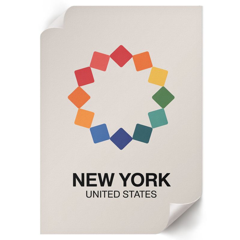 Plakat Do Łazienki ArtPrintCave 59,5x84 cm New York ilustracja Piotr Dąbrowski 1 szt.