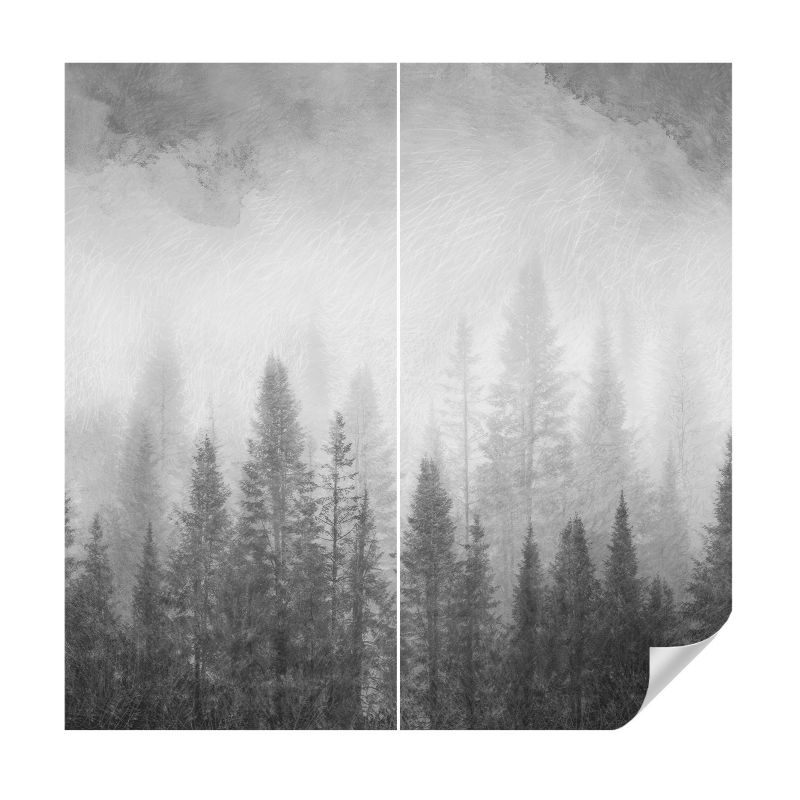 Fototapeta samoprzylepna Wallfluent 250x250 cm Leśna mgła Dla Miłośników Natury I Minimalizmu 1 szt.
