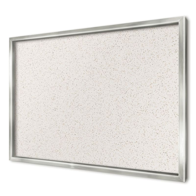Tablica magnetyczna do salonu Wallfluent 60x40 Drobne kropki w srebrnej ramie 1szt