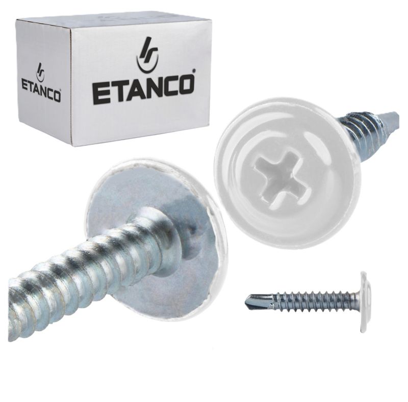 Wkręty podkładkowe Etanco GM-B 4,2x25 mm samowiercące RAL 9010 250szt