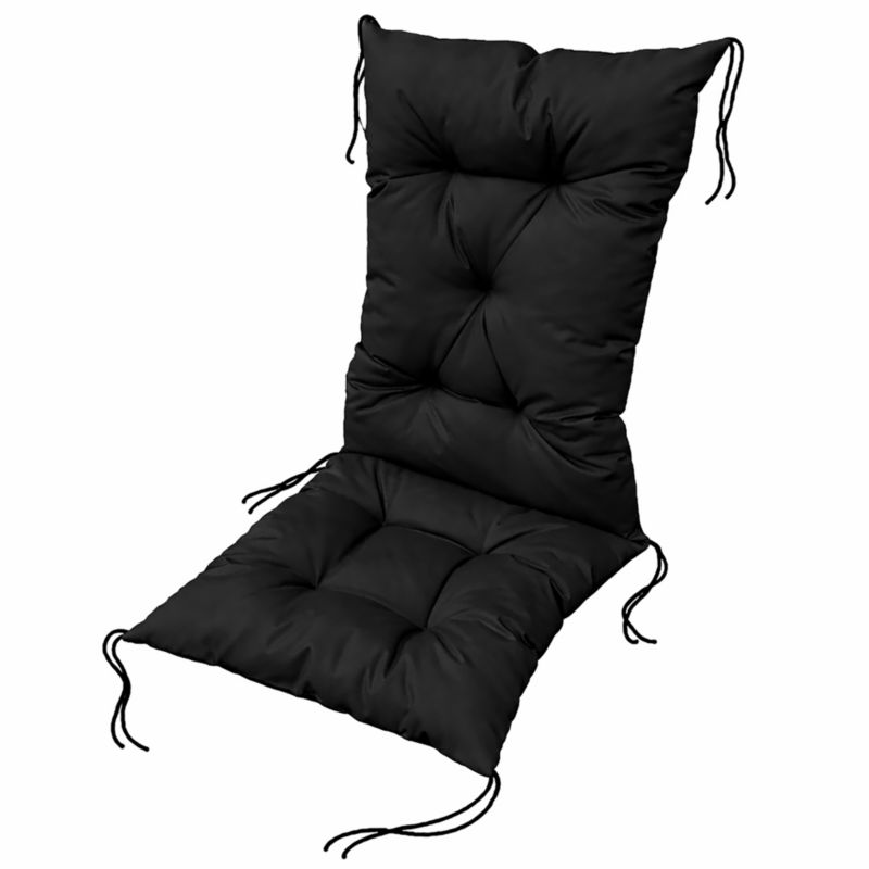 Poduszka Ogrodowa EDANTI Na Krzesło 50x50x80 Czarna Codura PVC 1szt.