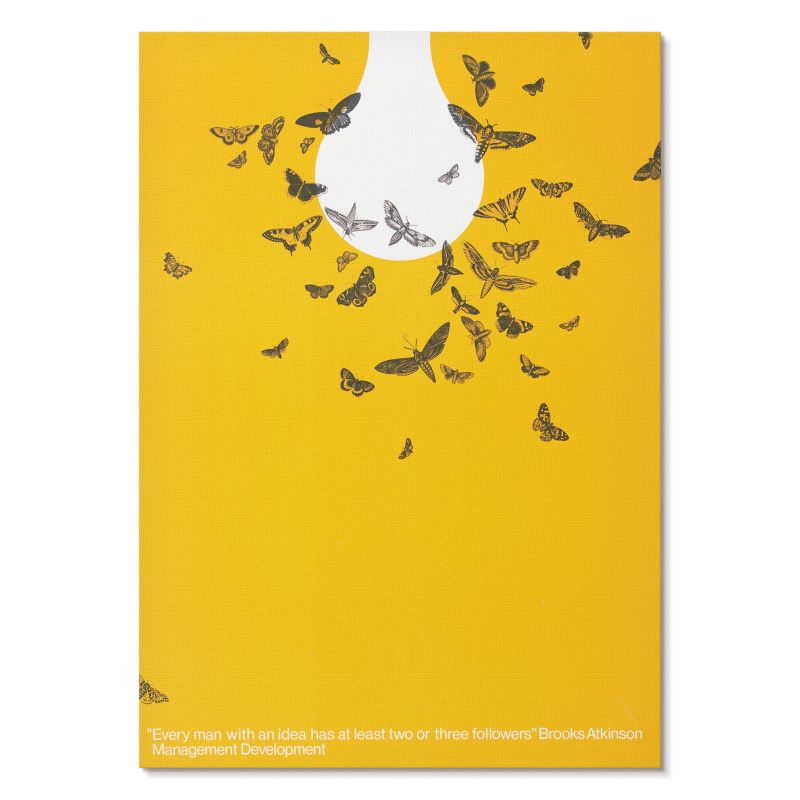 Nowoczesny Plakat na Płótnie Tulup 42x59,4 cm (A2) Plakat z żarówką Do sypialni, biura, salonu 1 szt.