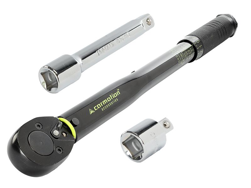 Klucz dynamometryczny, Carmotion, przedłużka 125 mm, certyfikat kalibracji, 1 szt.