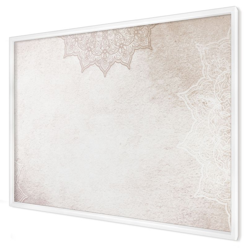 Ozdobna tablica magnetyczna Wallfluent 100x70 Etniczne wzory w białej ramie 1szt