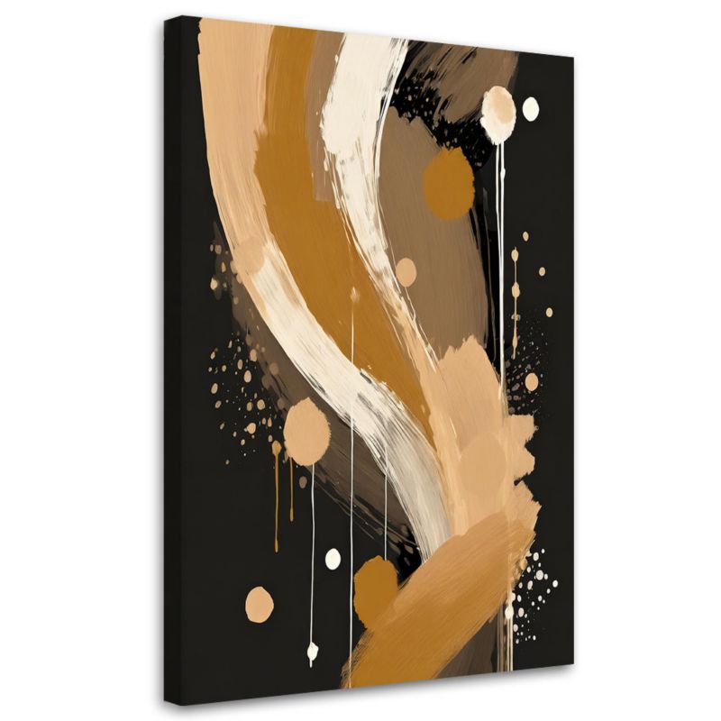 Obraz do salonu Feeby Abstrakcyjne Linie Beż 60x90cm 1szt