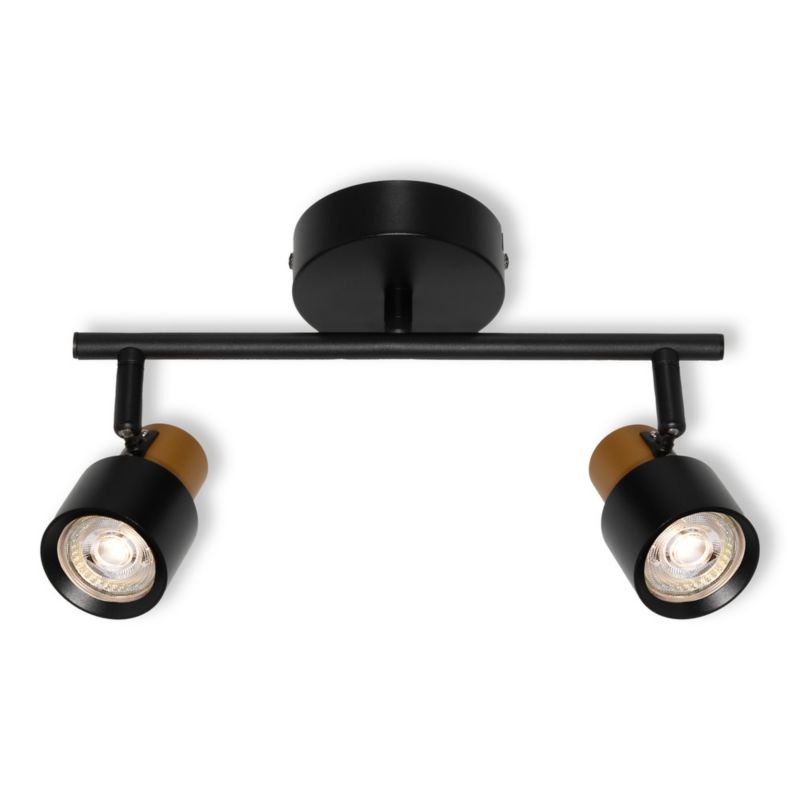 Lampa Sufitowa Osram Oprawa Natynkowa Ruchoma Punktowa Reflektor 2x GU10 Czarna SECTORAL 1 szt.