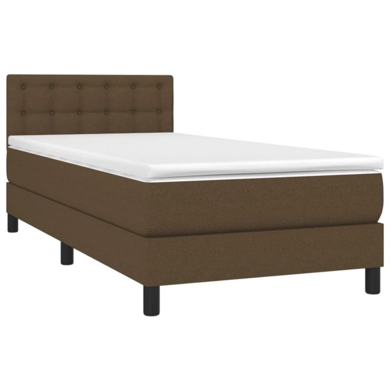 Łóżko kontynentalne WaszeMeble 80x200 cm brązowe WM-3133432 1 szt.