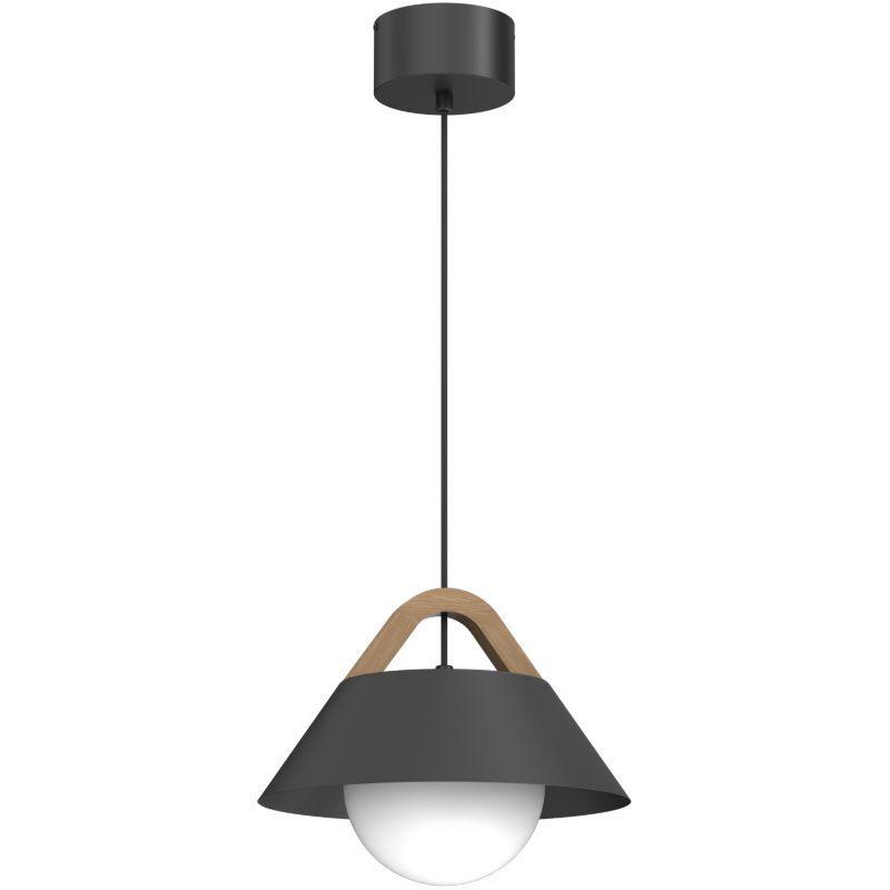 Lampa wisząca Luminex Funda czarna 1xE27x15W IP20 wym:110x30x30cm - 1 szt.