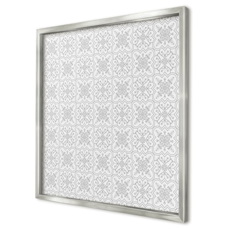 Magnetyczna tablica ozdobna Wallfluent 50x50 Geometryczna symetria w srebrnej ramie 1szt